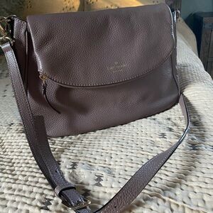 Kate Spade Tan/Grey Leather Crossbody Bag